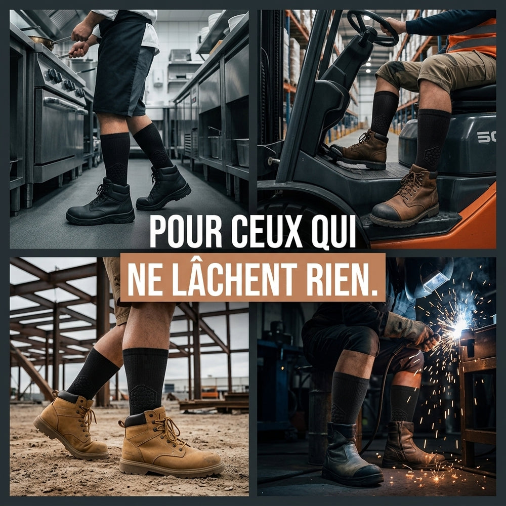 Sokko Pro — Chaussettes de travail rembourrées