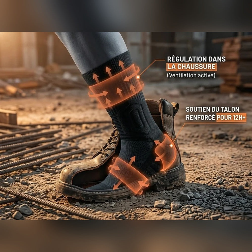 Sokko Pro — Chaussettes de travail rembourrées